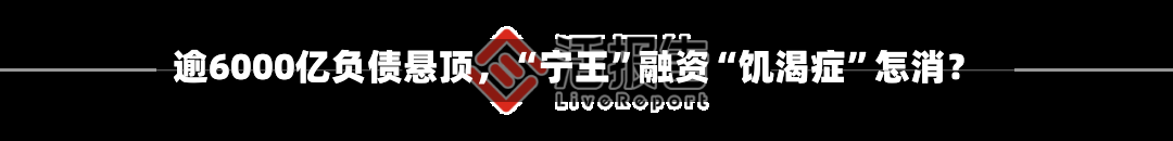 逾6000亿负债悬顶，“宁王”融资“饥渴症”怎消？-第3张图片