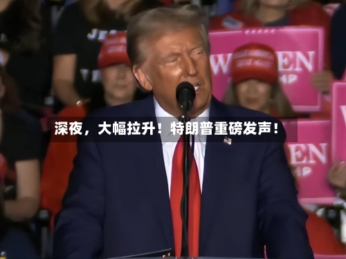 深夜，大幅拉升！特朗普重磅发声！