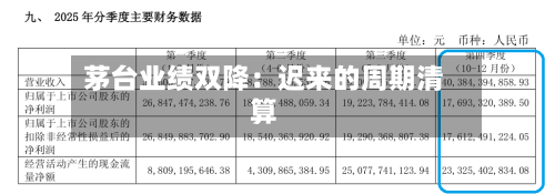 茅台业绩双降:迟来的周期清算-第2张图片