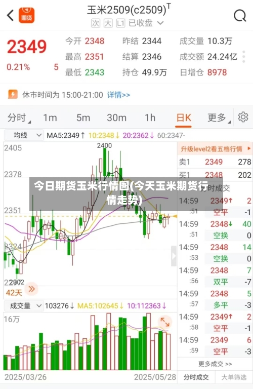 今日期货玉米行情图(今天玉米期货行情走势)