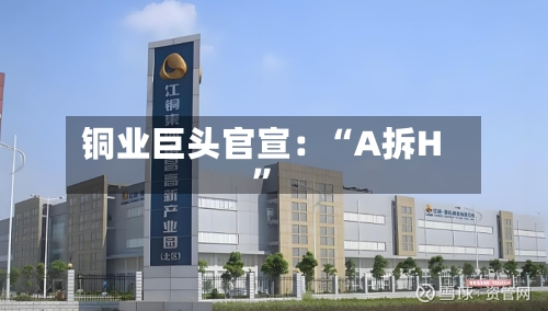 铜业巨头官宣：“A拆H”-第2张图片