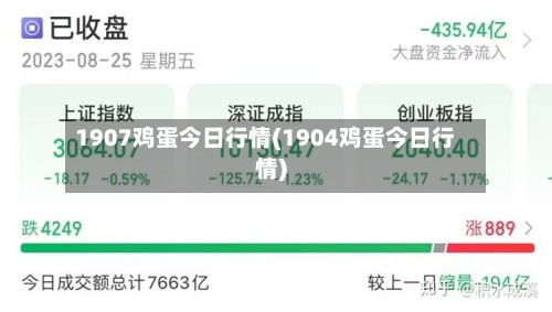 1907鸡蛋今日行情(1904鸡蛋今日行情)