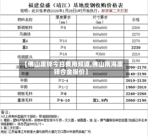 【佛山废锌今日费用频道,佛山南海废锌合金报价】
