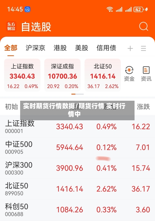 实时期货行情数据/期货行情 实时行情中