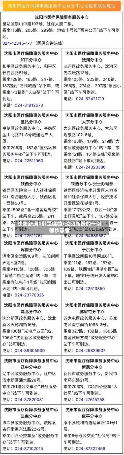 沈阳新增1例是哪的/沈阳新增的一例确诊患者-第2张图片