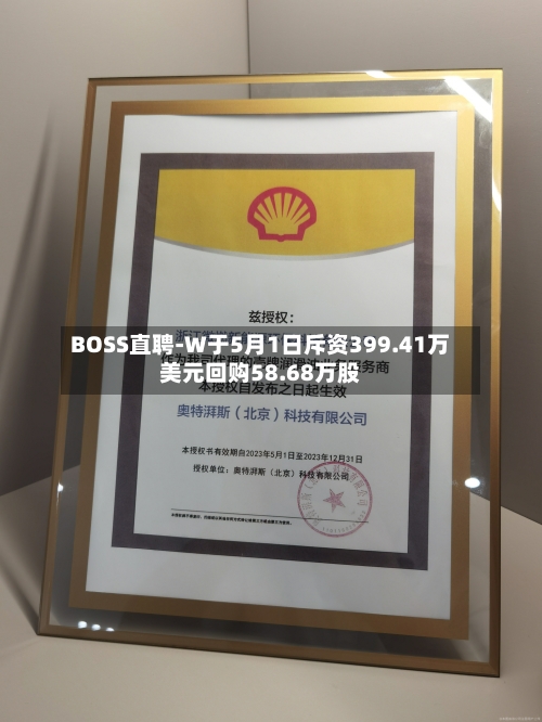 BOSS直聘-W于5月1日斥资399.41万美元回购58.68万股-第2张图片