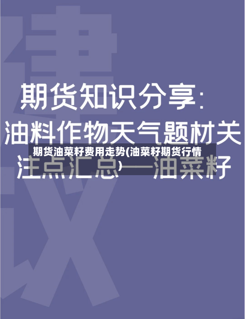 期货油菜籽费用走势(油菜籽期货行情)