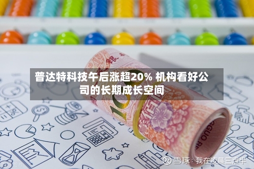 普达特科技午后涨超20% 机构看好公司的长期成长空间-第2张图片