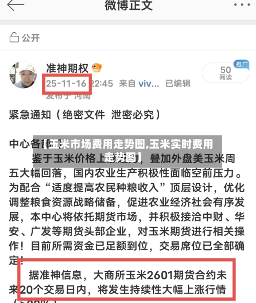 【玉米市场费用走势图,玉米实时费用走势图】