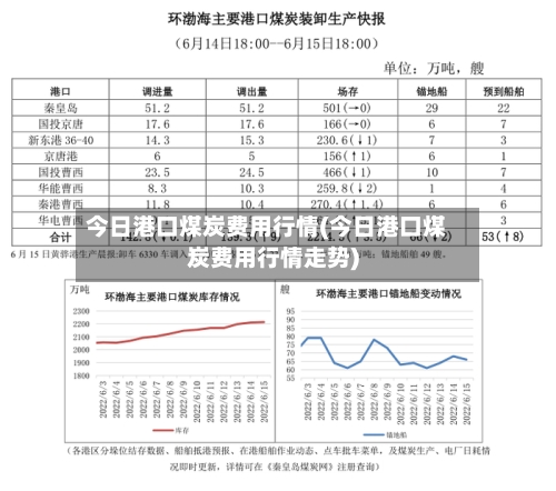 今日港口煤炭费用行情(今日港口煤炭费用行情走势)-第3张图片