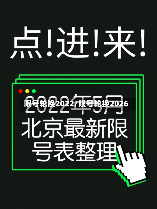 限号轮换2022/限号轮换2026