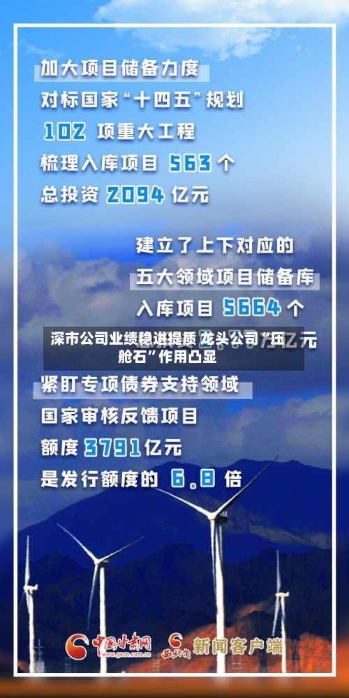 深市公司业绩稳进提质 龙头公司“压舱石”作用凸显