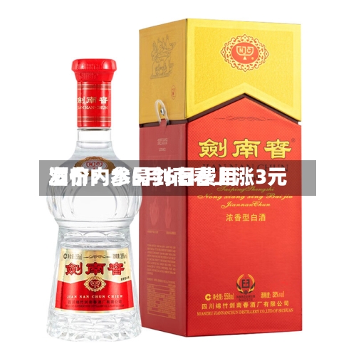 酒价内参5月6日费用
发布:水晶剑南春上涨3元-第2张图片
