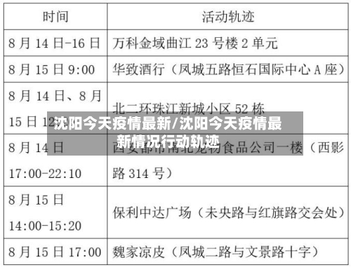 沈阳今天疫情最新/沈阳今天疫情最新情况行动轨迹-第2张图片