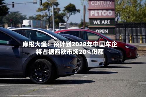 摩根大通：预计到2028年中国车企将占据西欧市场20%份额-第2张图片