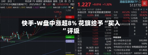 快手-W盘中涨超8% 花旗给予“买入”评级-第3张图片