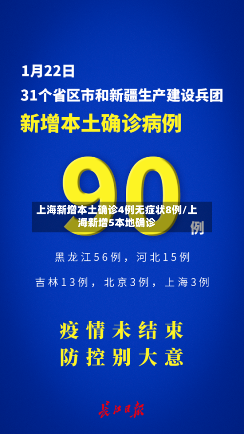 上海新增本土确诊4例无症状8例/上海新增5本地确诊