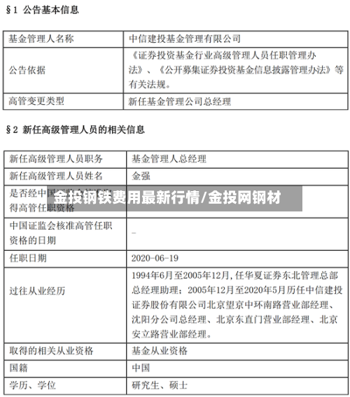 金投钢铁费用最新行情/金投网钢材-第3张图片