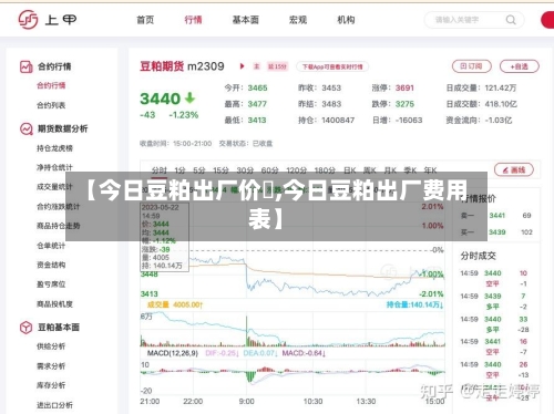 【今日豆粕出厂价挌,今日豆粕出厂费用表】