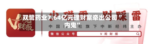 双鹭药业7.64亿元理财案牵出公司“内鬼”-第2张图片