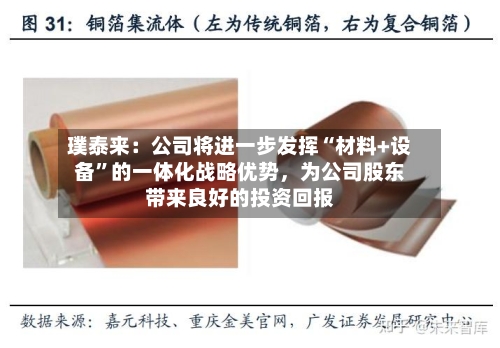 璞泰来：公司将进一步发挥“材料+设备”的一体化战略优势，为公司股东带来良好的投资回报-第2张图片