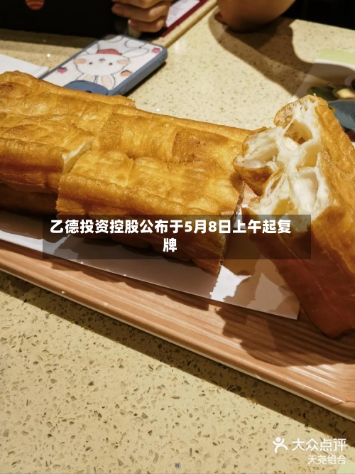 乙德投资控股公布于5月8日上午起复牌