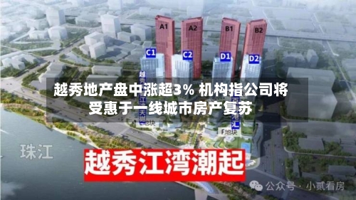 越秀地产盘中涨超3% 机构指公司将受惠于一线城市房产复苏-第2张图片