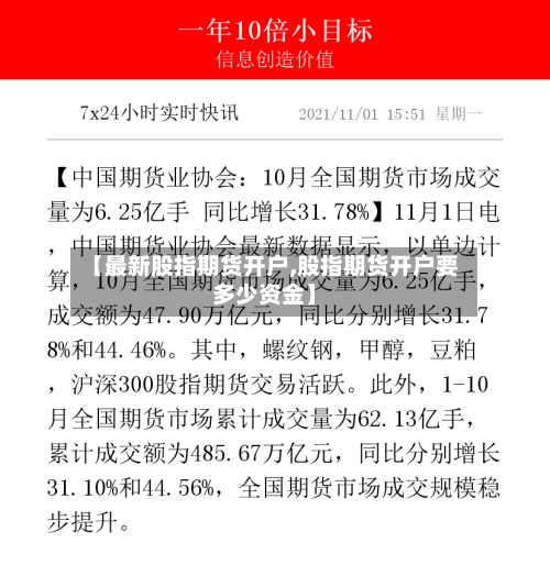 【最新股指期货开户,股指期货开户要多少资金】