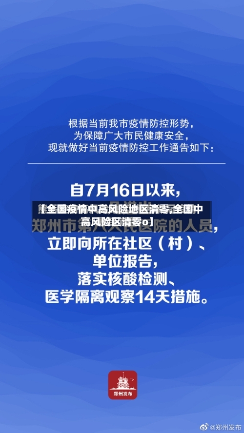【全国疫情中高风险地区清零,全国中高风险区清零o】-第2张图片