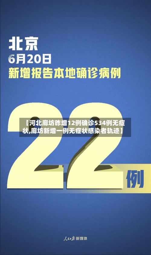 【河北廊坊昨增12例确诊534例无症状,廊坊新增一例无症状感染者轨迹】