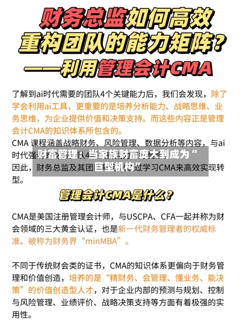 财富管理：当家族财富庞大到成为“巨型机构	”-第2张图片