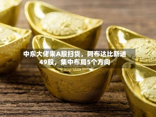 中东大佬来A股扫货，阿布达比新进49股，集中布局5个方向