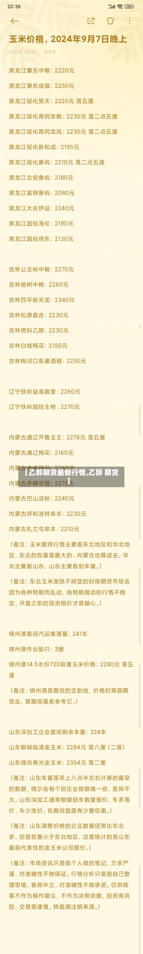 【乙醇期货最新行情,乙醇 期货】-第3张图片